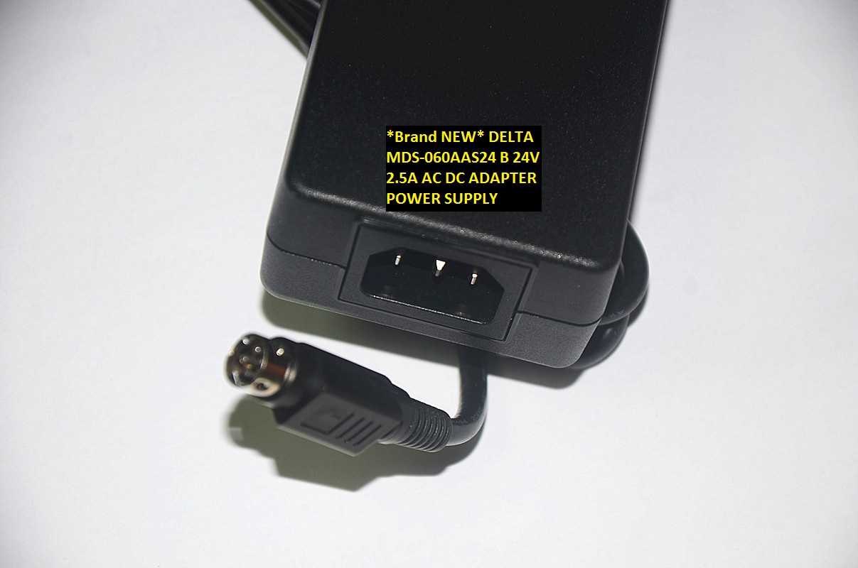 *Brand NEW* 4pin DELTA MDS-060AAS24 B 24V 2.5A AC DC ADAPTER POWER SUPPLY